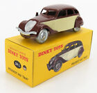 1/43 - PEUGEOT - 402 TAXI 1937 - BROWN CREAM DINKY-ATLAS-COLLECTION mci