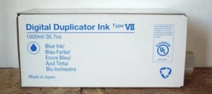 Ricoh Digital Duplicator Ink Type VII blau 1000ml für Gestetner 5308 DX3240 - Picture 1 of 1