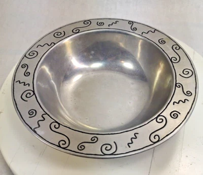 Сервировочная чаша Wilton Armetale средний размер 12,5 дюйма круглый дизайн столовая посуда - Изображение 1 из 4