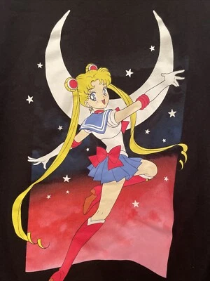 Толстовка с капюшоном Sailor Moon Love And Justice черная женская XS АНИМЕ МУЛЬТФИЛЬМ - Изображение 1 из 4