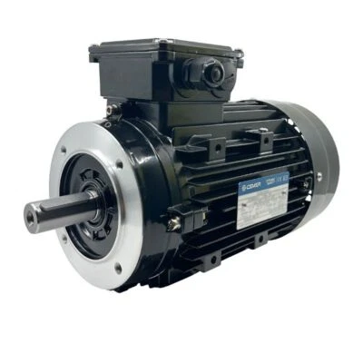 Moteur Électrique Triphasé 0.75kW/1CV, 1000Tr/min, 230/400V, B14, HA90, IE3, Al - Photo 1/4