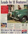 Annonce automobile de luxe vintage 1939 Plymouth RoadKing à partir de colliers 15/7/1939 