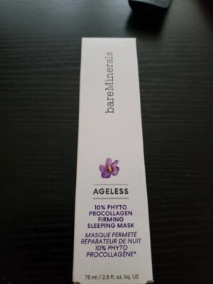 BareMinerals Ageless 10% фитопроколлагеновая маска для сна ~ 2,5 унц - омолаживающая - Изображение 1 из 4