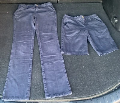 Old Navy Brand School Uniform Girls Size 12 Pant & Size 10 Short Lot of 2. - Image 1 of 4