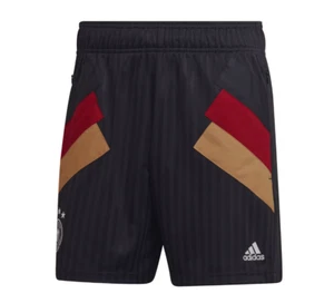 Adidas Deutschland DFB Fußball ICON Shorts Hose Schwarz Rot HC1268 Größe S - Bild 1 von 5