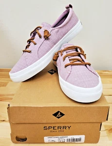 SPERRY Women's CREST STRIPE Sneakers Lavender Size 10 - NIB - Picture 1 of 9