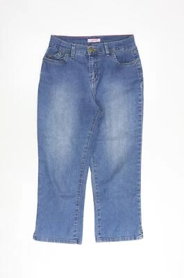 Per Una Womens Blue Cotton Blend Straight Jeans Size 10 Reg - Image 1 of 4