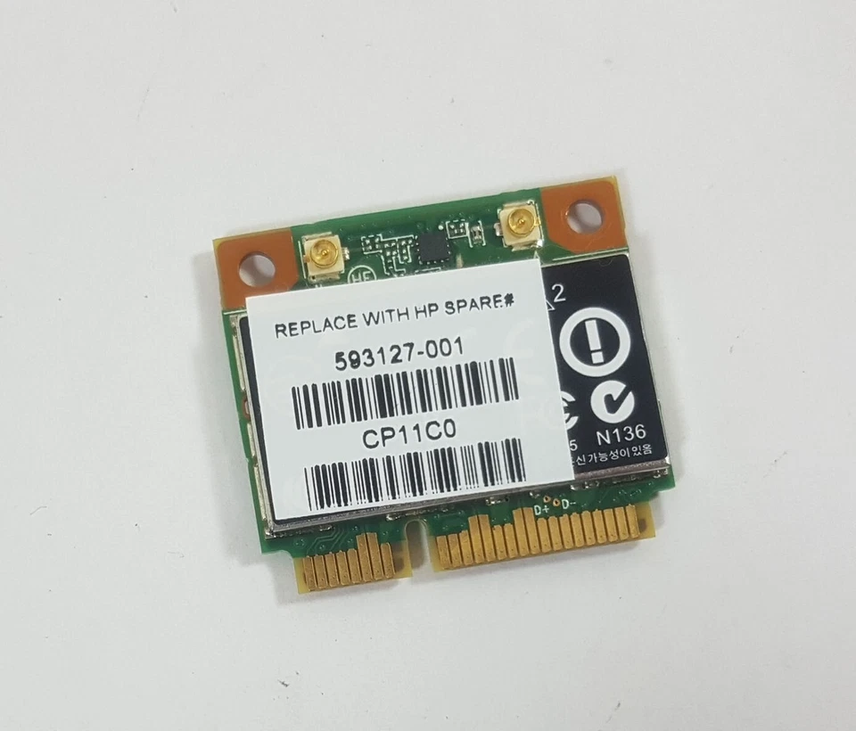 Bluetooth + Wlan Wifi Mini PCIe Atheros AR5B195 aus Notebook HP 635 - Bild 1 von 1