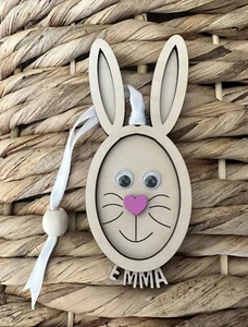 Personalized Easter Basket Name Tags, Bunny Name Tags, Customized Easter Tags - Picture 1 of 8