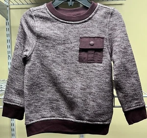 Old Navy Burgundy Crew Neck Pullover Sweatshirt Raisin Arizona Size 3T or 5T New - Picture 1 of 20