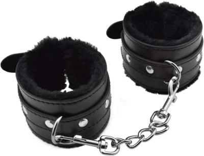Bequem Fesseln Plüsch + Pu Armband Wrist Handschellen Bondage Gürtel Manschette  - Bild 1 von 4