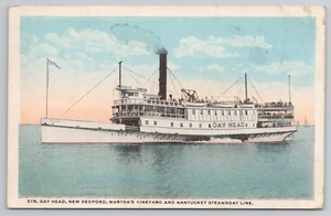 New Bedford MA Str. Gay Head Shoaler Martha's Vineyard Nantucket Steamboat Line - Picture 1 of 5
