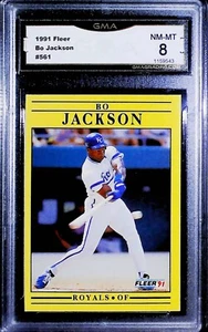1991 Fleer #561 Bo Jackson GMA 8 NM-MT - Picture 1 of 2
