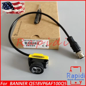 4-Pin 10-30VDC All Purpose Photoelectric Sensor Switch For Banner QS18VP6AF100Q5 - Picture 1 of 7