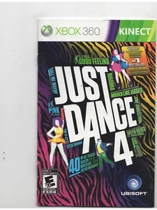 Just Dance 4 Xbox 360 MANUAL ONLY Authentic NO TRACKING - Picture 1 of 1