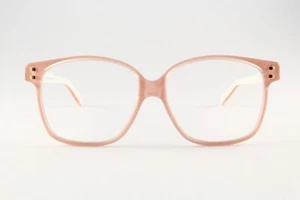 Authentic Emmanuelle Khanh 11612-654 49mm Crystal Peach White Glasses France - Picture 1 of 5