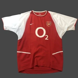 Arsenal O2 2002 2004 Home Vintage Nike Football Soccer Jersey PERSONALIZED - Picture 1 of 14