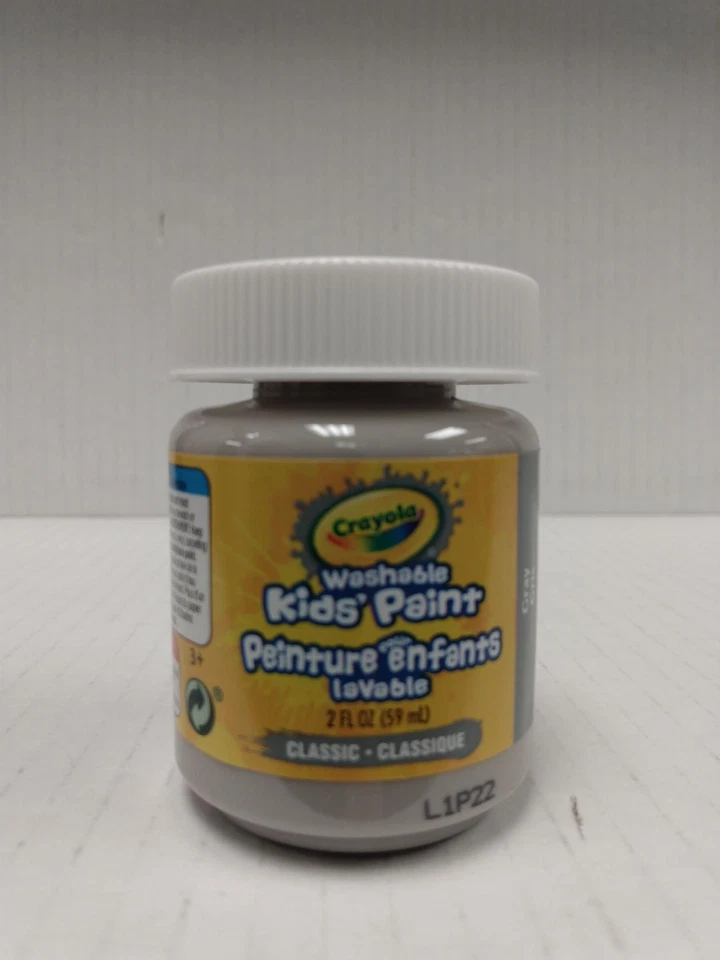3x Tinta Lavável Infantil Crayola 2 oz Cinza - Imagem 1 de 1