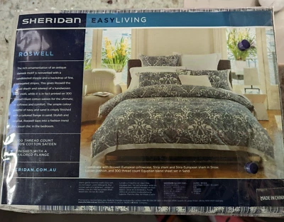 NIP SHERIDAN Australia Roswell Duvet Queen 87 x 87 with 2 Shams - Image 1 of 3