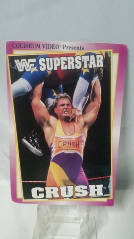 CRUSH VINTAGE WWF COLISEUM VIDEO 4X6 POST CARD Rookie Cover