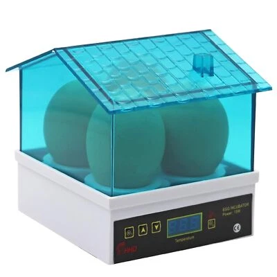 Incubadora de 4 huevos, incubadoras para incubar huevos, mini casa con humidificador automático Foto 1 de 4