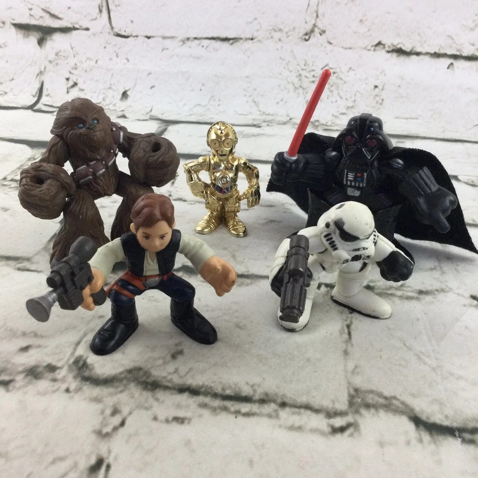 Playskool Star Wars Figures From Death Star Escape Set Darth Vader C3PO Hans - Image 1 of 4