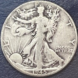 1945 D Walking Liberty Half Dollar Circulated 0306-15