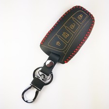 Coolbestda Leather Key Fob Remote Skin Cover Case Jacket Keyless Entry for Santa