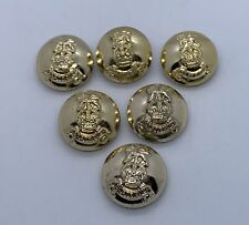 6 x Vintage Brass Military Buttons Smith & Wright / Gaunt of London #B30