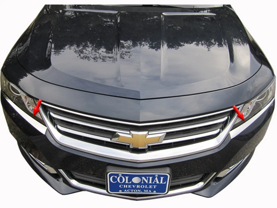 2014-2018 CHEVROLET IMPALA 2 Piece Stainless Steel Head Light Accent Trim - Image 1 of 1