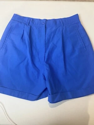 DOMINO fashions co. Pantalón Corto Plisado Azul Con Bolsillos Mujer Talla 14 Foto 1 de 4