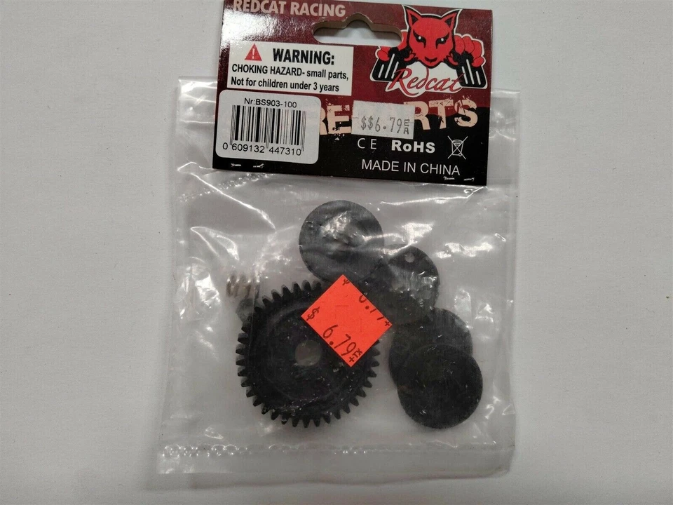 39T Spur Gear, Spring, Nylong Self-Lock Nut BS903-100 - Image 1 of 1
