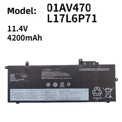Batería para portátil Lenovo L17L6P71 01AV470 Thinkpad X280 L17C6P71 Foto 1 de 4