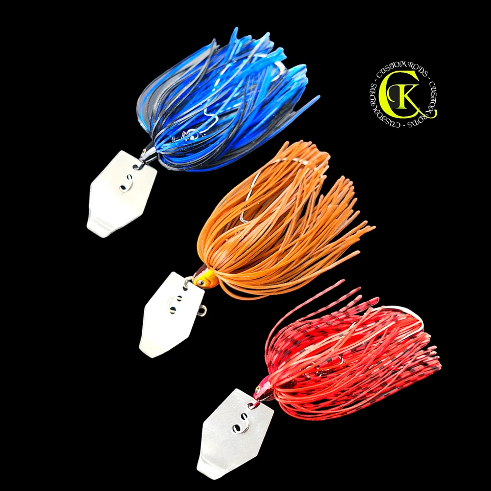 3x 12,5g Chatterbait Spinbait Runner Spinner Blinker Kunstköder Runner Barsch - Bild 1 von 1