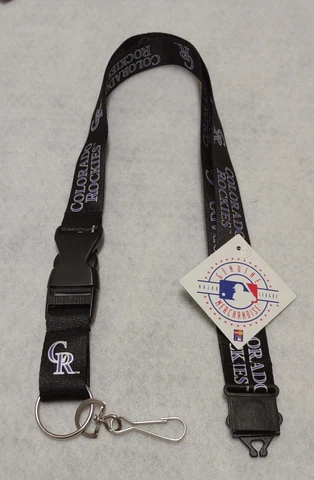 Colorado Rockies Premium 24" Long Nylon Breakaway ID Holder/Lanyard/Keychain Cover