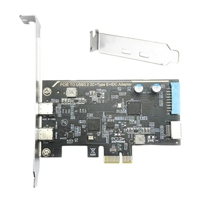 Fast Speed PCIe To Double Type C Adapter Card For External Device Connection - Image 1 of 4