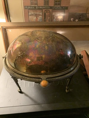 Tapa enrollable con bisagras vintage plateada Foto 1 de 4