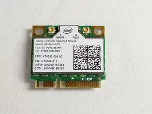 Intel 6235ANHMW Advanced-N 6235 802.11n PCIe WiFi Card + Bluetooth 4.0 - Afbeelding 1 van 6