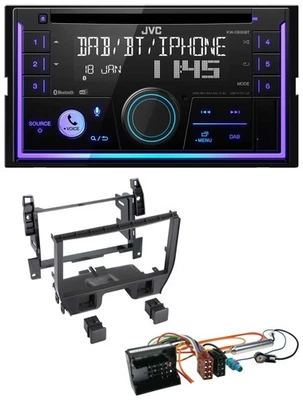 JVC MP3 USB 2DIN DAB Bluetooth CD Autoradio für Citroen C3 2010-2016 DS3 ab 2010 - Bild 1 von 4