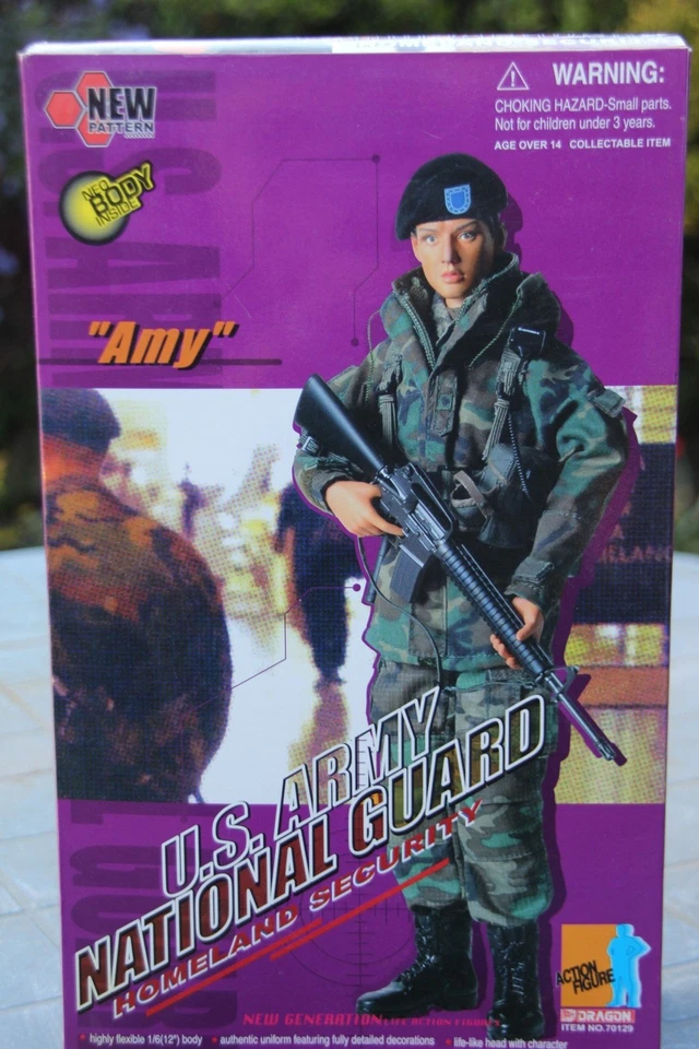 Figura de acción coleccionable "Amy" de la Guardia Nacional del Ejército de los Estados Unidos Foto 1 de 1