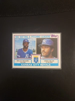 1983 Topps 1982 Batting & Pitching Leaders KC Royals Wilson/ Blue # 471 - Image 1 of 2