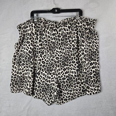 Torrid 4X Pantalones Cortos Elegantes Estampado Animal Bolsillos Pull-on Maximalista 14937902 Divertidos Foto 1 de 4