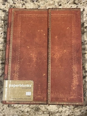Rare Paperblanks Hand‑Tooled Old Leather Lined Journal | 144 Pages, Hardcover - Image 1 of 4