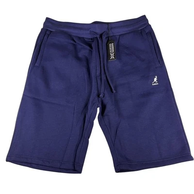 Pantalones Cortos Kangol Para Hombres XL Azul Marino Cordón Logo Polar Informales Bolsillos Atléticos Foto 1 de 4