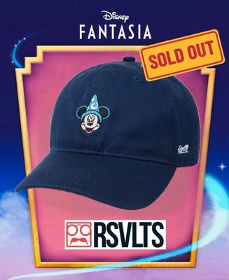 2024 RSVLTS Disney Fantasia Sorcerer Magic Mickey Dad Hat Sold Out SEALED in BAG - Image 1 of 4