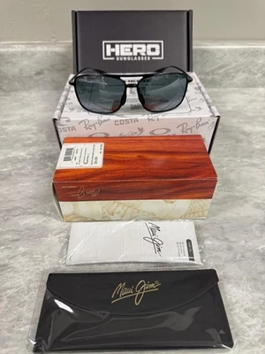 MAUI JIM | NUEVO | KAUPO GAP | 437 - 02 | NEGRO BRILLO | GRIS NEUTRO Foto 1 de 4