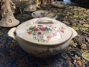 H&Co Haviland LIMOGES Covered Serving Ladle Slot  Bowl ~ 10 1/2” X 8 3/4” Oval - Picture 1 of 15