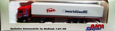 AWM 71238 Camion autoarticolato 5 assi SCANIA "Fm martinelli" - scala H0 - Immagine 1 di 4