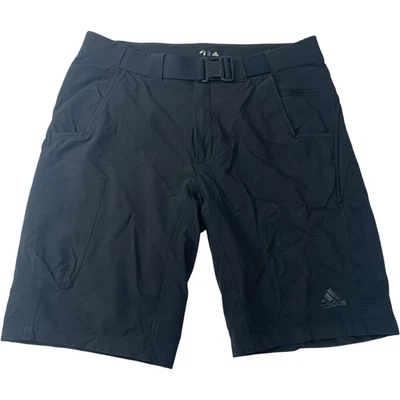 Adidas Outdoor Hiking Shorts Belted Black Mens 32" - Image 1 of 4