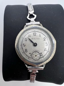 Antique Rare Art Deco Vintage Rolex Unicorn Watch 15 Jewels For Parts Repair - Picture 1 of 9
